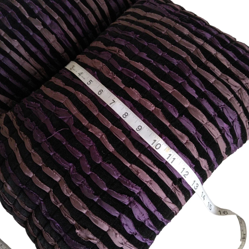 Pier 1 Imports 13x18 Purple Ruffle Rectangle Zip Case Decor Pillow Set